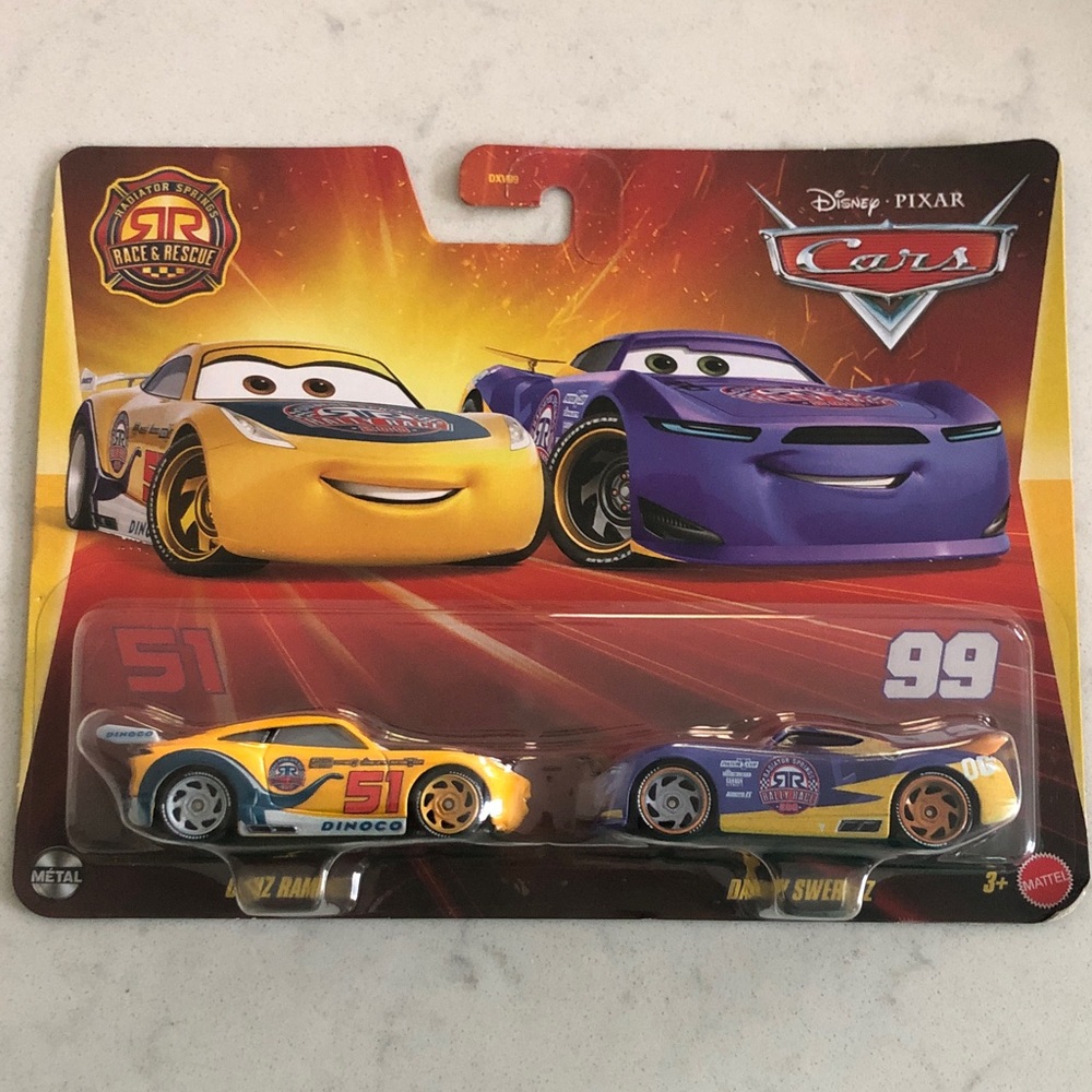 Pixar Cars Die-Cast Toy Set - Cruise Ramirez and Danny Swervez